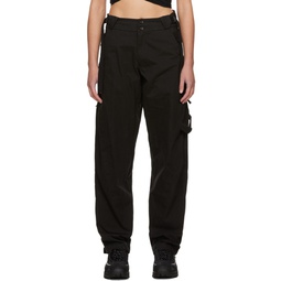 Black Vented Trousers 232429F087004