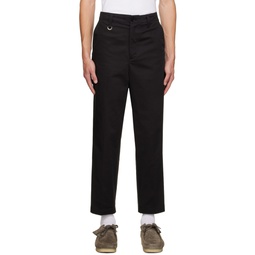 Black Side Pocket Trousers 232434M191001