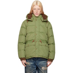 Green Quilted Jacket 232435M178001