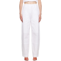 SSENSE Exclusive White Cocoon Trousers 232438F087009