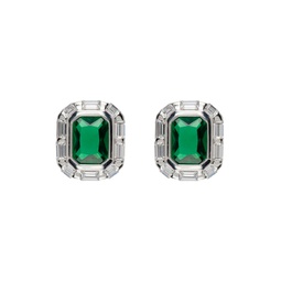 Silver   Green  3142 Earrings 232439F022023