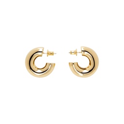 Gold Double Hoop Earrings 232439M144024