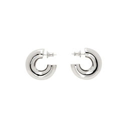 Silver Double Hoop Earrings 232439M144025