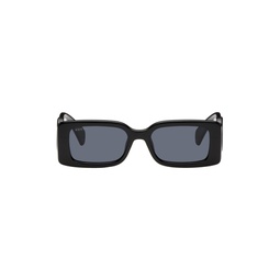 Black Rectangular Sunglasses 232451F005037