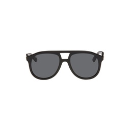 Black Aviator Sunglasses 232451M134074