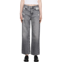 Gray Le Jane Crop Jeans 232455F069041