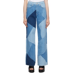 Blue Le High N Tight Patchwork Jeans 232455F069049