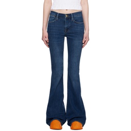 Navy Le High Flare Jeans 232455F069064