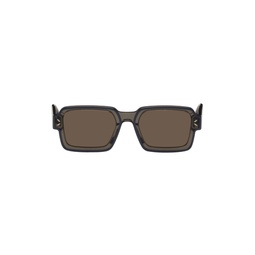 Gray Rectangular Sunglasses 232461F005002