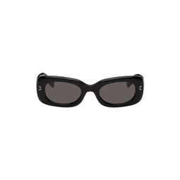 Black Rectangular Sunglasses 232461F005008