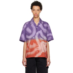 Purple   Orange Tercer Mundo Edition Dip Dyed Shirt 232469F109004