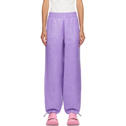 Purple Coated Trousers 232477F087004