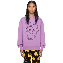 Purple Mouse Sweatshirt 232477M204003
