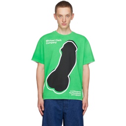 White   Green Michael Clark Edition T Shirt 232477M213018