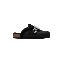 Black Gourmet Chain Loafers 232477M231010