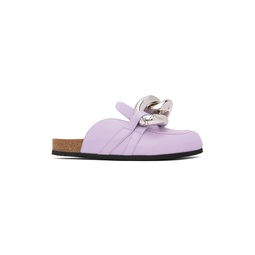 Purple Chain Loafers 232477M231020