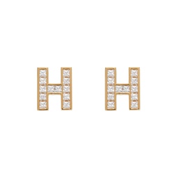 Gold H Earrings 232481M144015