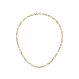 Gold Mini Curb Chain Necklace 232481M145001