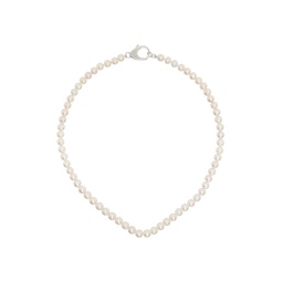 White Pearl Classic Chain Necklace 232481M145014