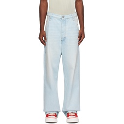 Blue Baggy Fit Jeans 232482M186003