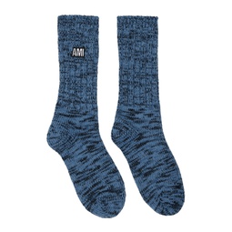 Blue Marled Socks 232482M220019