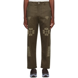 Brown Makhlut Trousers 232484M191008