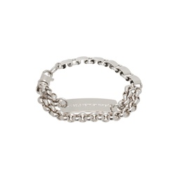 SSENSE Exclusive Silver Multi Chains Bracelet 232490M142009