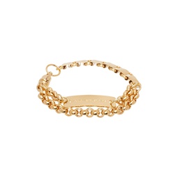 SSENSE Exclusive Gold Multi Chains Bracelet 232490M142010