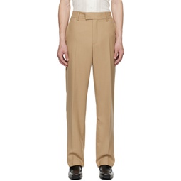 Tan Mike Trousers 232491M191002