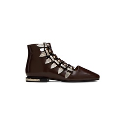 SSENSE Exclusive Brown Boots 232492F113011