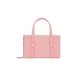 SSENSE Exclusive Pink Midi Bow Bag 232493F046002