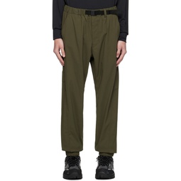 Khaki Belted Trousers 232493M191000