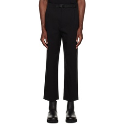 Black One Tuck Trousers 232493M191004