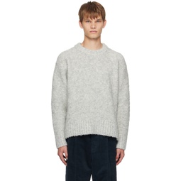 Gray Crewneck Sweater 232495M201002