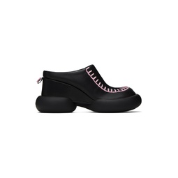 Black   Pink Sweater Loafers 232523F122003