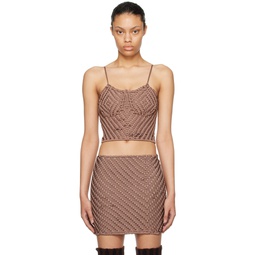 SSENSE Exclusive Taupe Owl Camisole 232541F111005