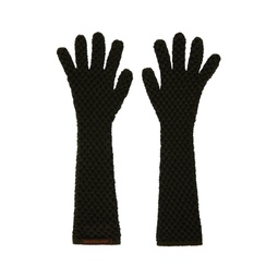 Khaki Thicklace Gloves 232541M135002