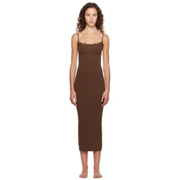Brown Fits Everybody Maxi Dress 232545F055005