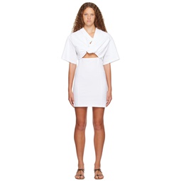 White Le Chouchou La Robe T Shirt Bahia Minidress 232553F052005