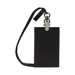 Black discord Leather Pouch 232573M171000