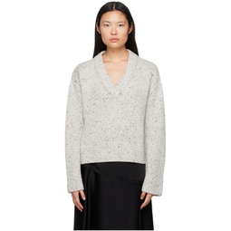 Gray The Aletta Sweater 232581F100006
