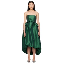 SSENSE Exclusive Green Midi Dress 232593F054010