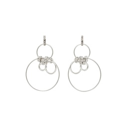 Silver Multi Ring Boucle Earrings 232600F022024