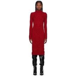 Red Adrienne Midi Dress 232600F054011