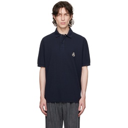 Navy Embroidered Polo 232600M212001