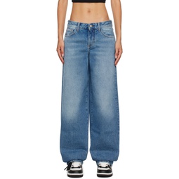 Blue Extra Baggy Jeans 232607F069004