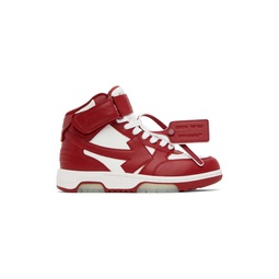 Red   White Out Of Office Sneakers 232607F127001