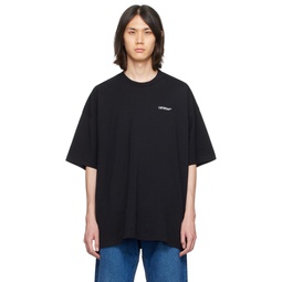 Black Scratch Arrow T Shirt 232607M213005
