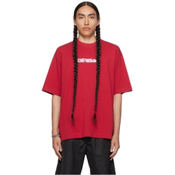 Red Printed T Shirt 232607M213006
