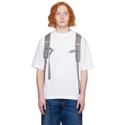 White Backpack T Shirt 232607M213026
